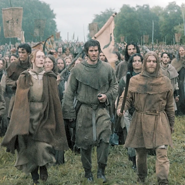 Andrew Garfield explains that Robin Hood connection in 'The Uprising'