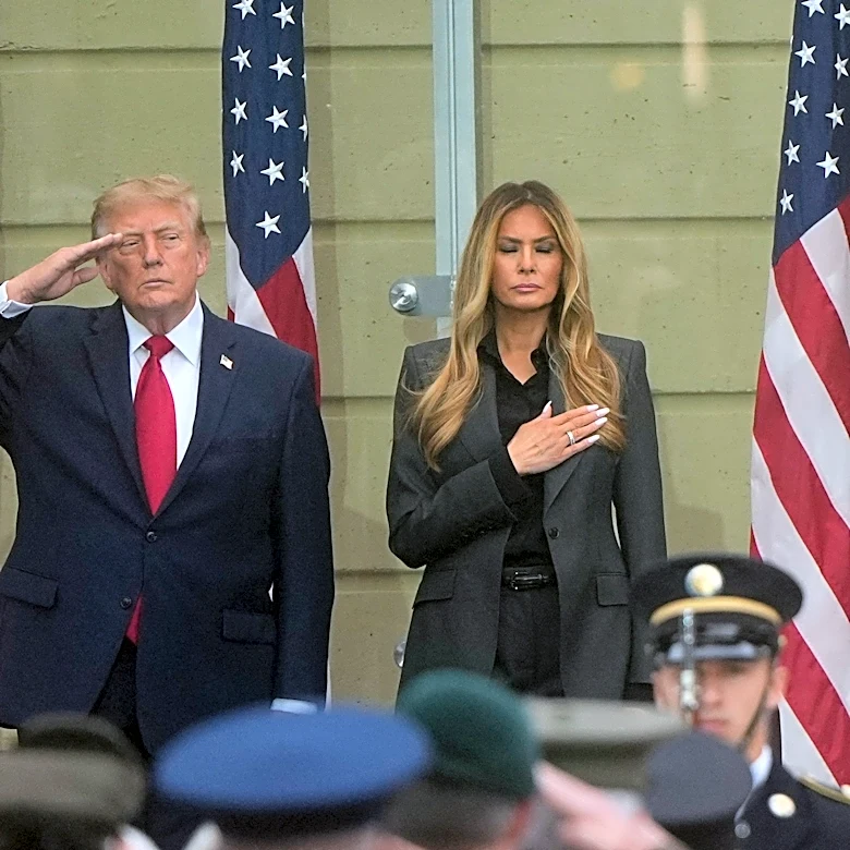 Trump's busy week featured a Melania appearance and son by his side