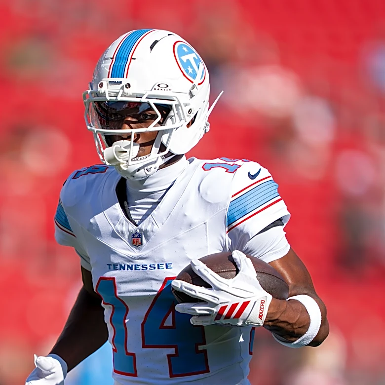Carnell Tate finishes with 38 yards in debut