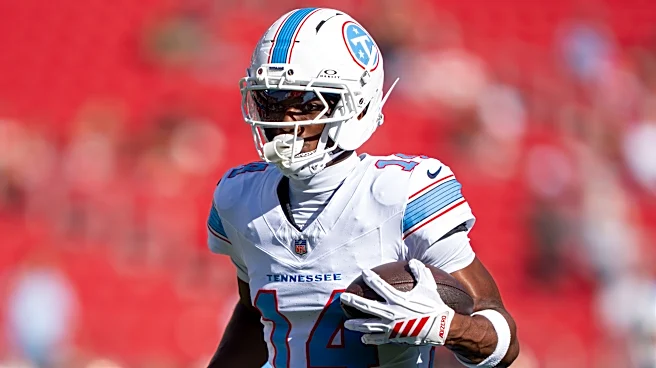 Carnell Tate finishes with 38 yards in debut