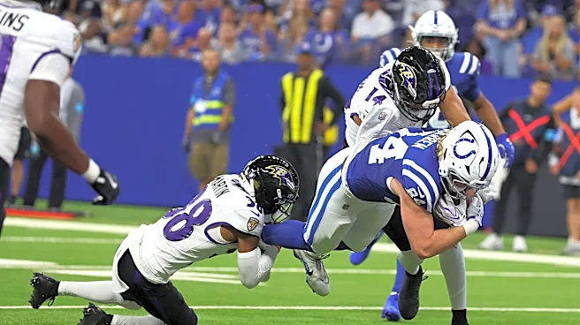 Tyler Warren scores late touchdown in Week 1 loss to Ravens