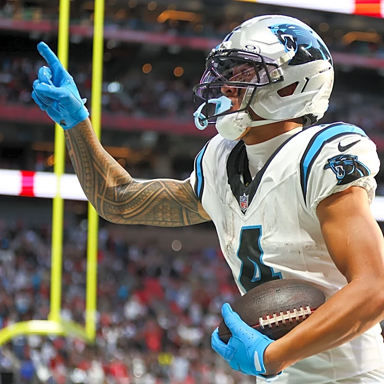 Tetairoa McMillan posts 75 receiving yards