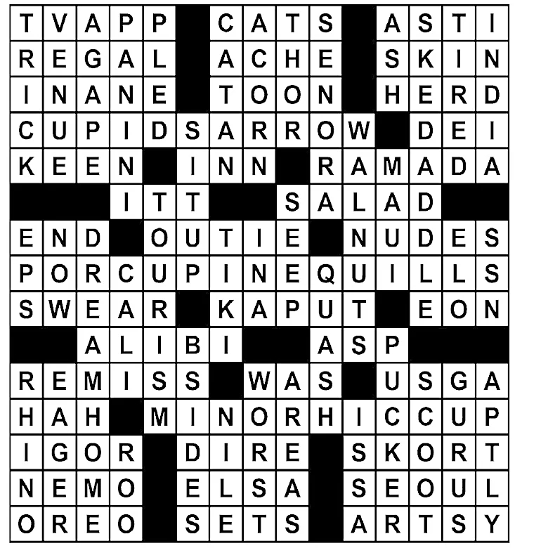 Puzzle solutions for Monday, Sep. 14, 2026