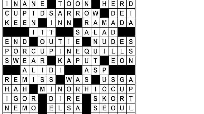 Puzzle solutions for Monday, Sep. 14, 2026