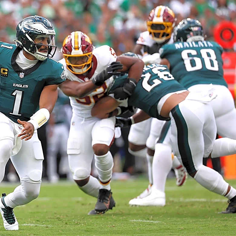 Jalen Hurts carves up Commanders in season debut