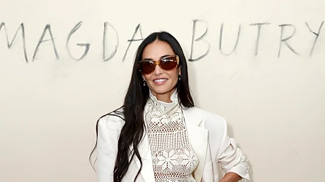 Demi Moore makes a surprise appearance at Magda Butrym's NYFW show