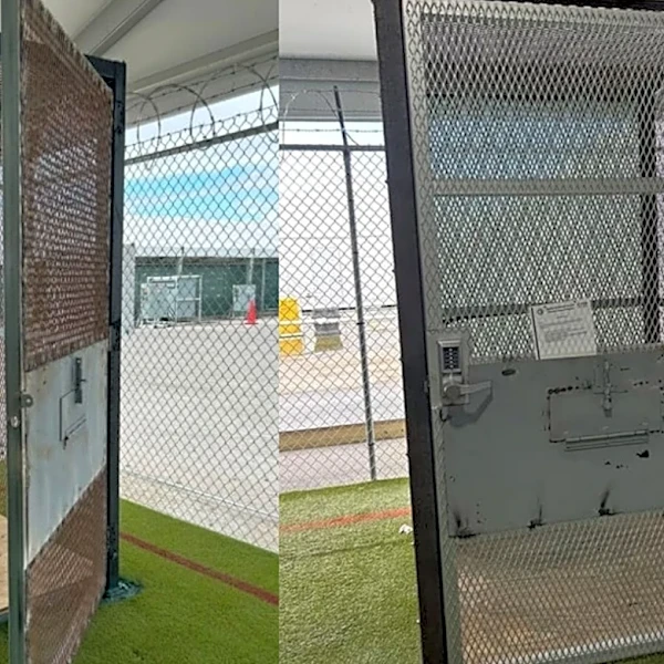 ICE detainees held in cages at 'Alligator Alcatraz', watchdog finds