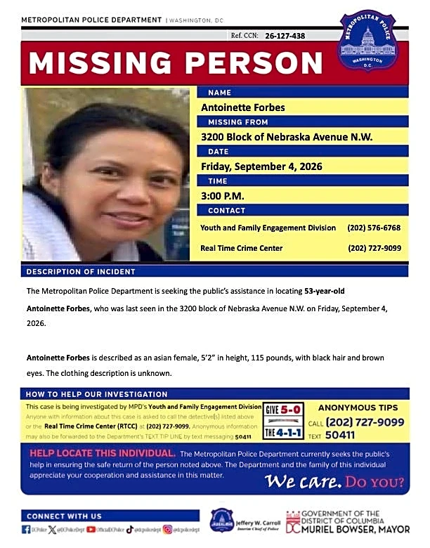 'Mysterious circumstances.' Search intensifies for missing DC mother