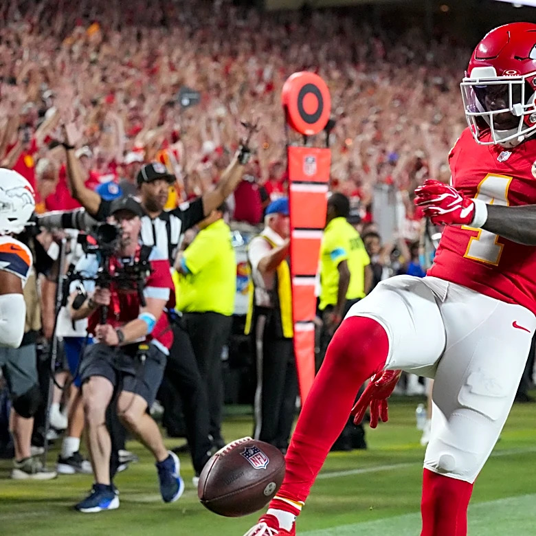 Rashee Rice manages a touchdown in Week 1