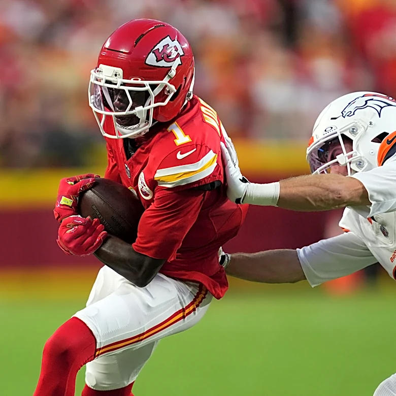 Three grabs for Xavier Worthy on MNF