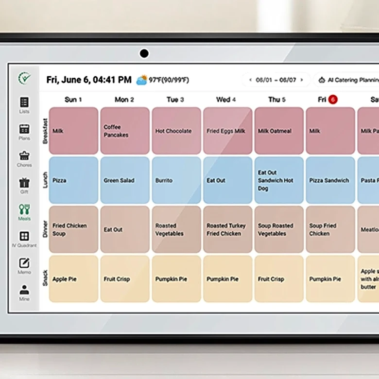 Streamline your family schedule effortlessly with this smart display