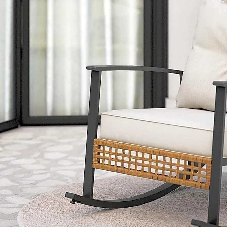 Snag this plush oversized outdoor rocking chair for 30% off at Amazon