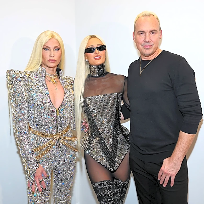 Paris Hilton stuns in sparkling look to close The Blonds anniversary show