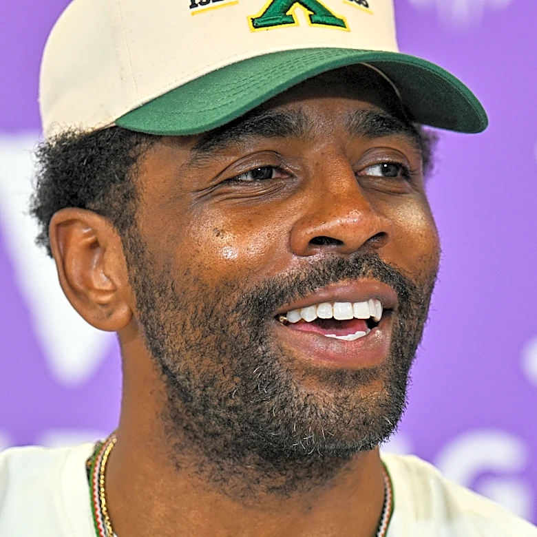 Kyrie Irving offers to to pay Azeez Al-Shaair's fine for unauthorized message on eye black