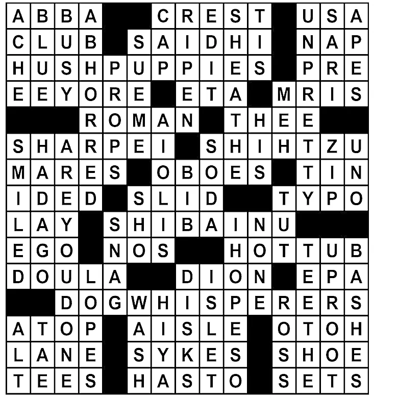 Puzzle solutions for Thursday, Sep. 17, 2026