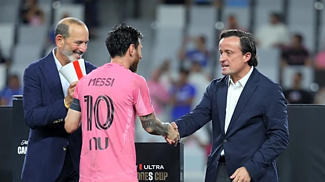 Watch Lionel Messi appear to have heated moment with MLS commissioner
