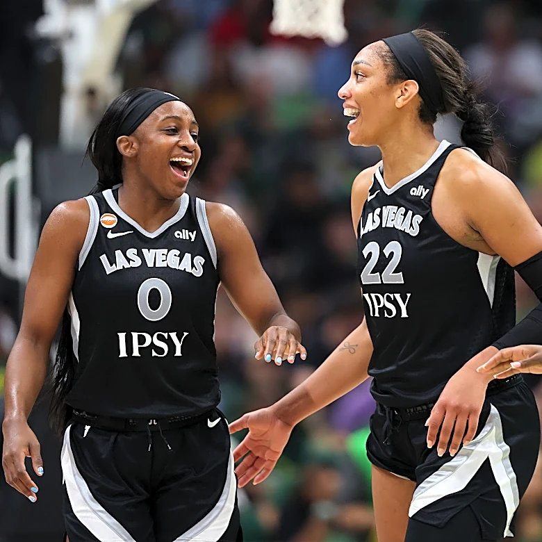 Jackie Young, A'ja Wilson have record nights in Las Vegas Aces win