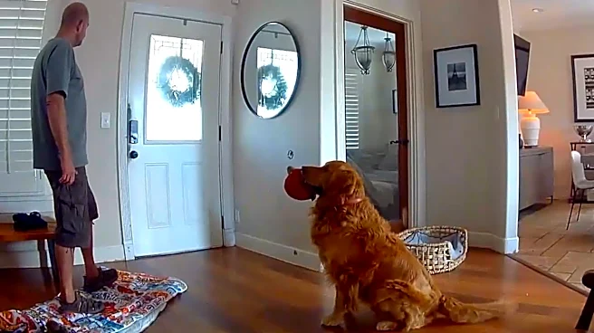 'Worst guard dog.' Watch Golden Retriever try to play with suspected intruder