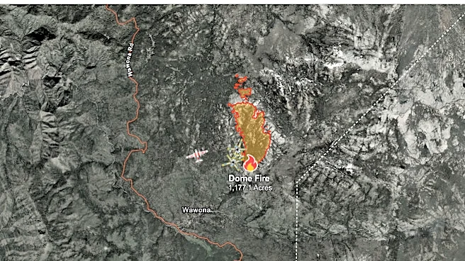 Dome Fire in Yosemite grows to nearly 2,000 acres: Friday update