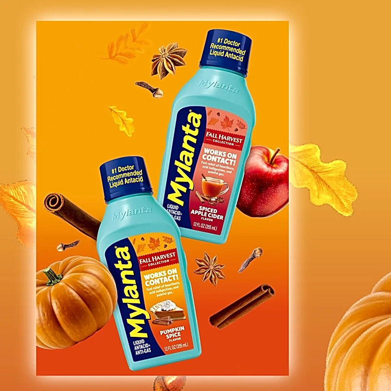 Mylanta adds pumpkin spice flavor to seasonal heartburn relief