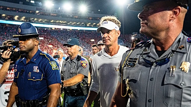 Ole Miss' Suntarine Perkins stares Lane Kiffin down as LSU coach exits field
