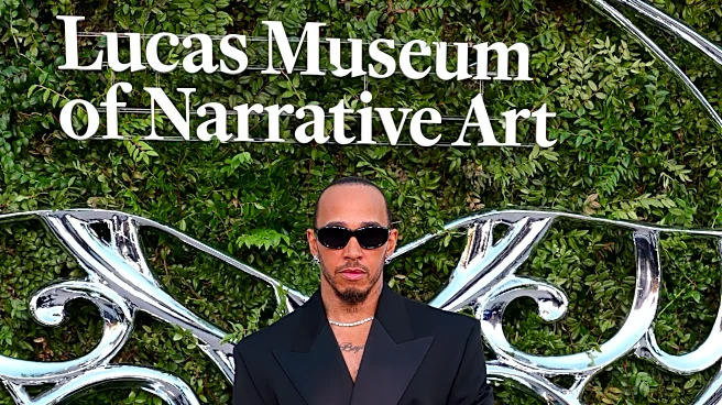Lewis Hamilton served as co-chair for Lucas Museum's star-studded opening gala