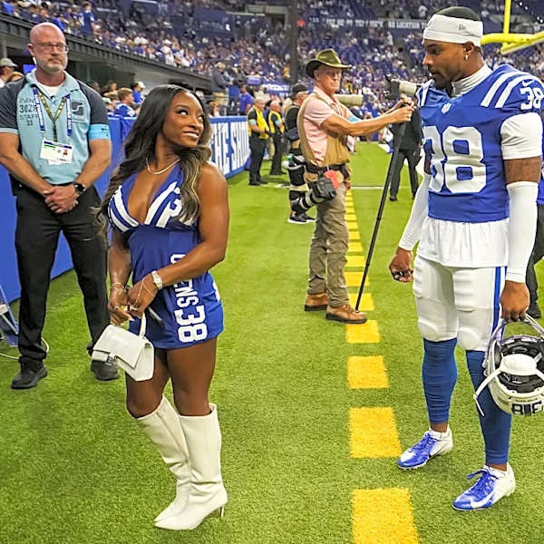Is Simone Biles at the Colts game tonight? Latest updates for Week 2