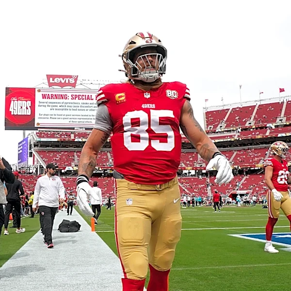 George Kittle reaches 600 catches, scores first TD since Achilles injury