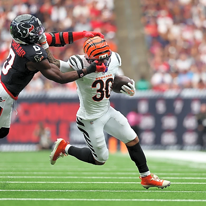 Chase Brown gains 80 yards on ground in Week 2 against Texans
