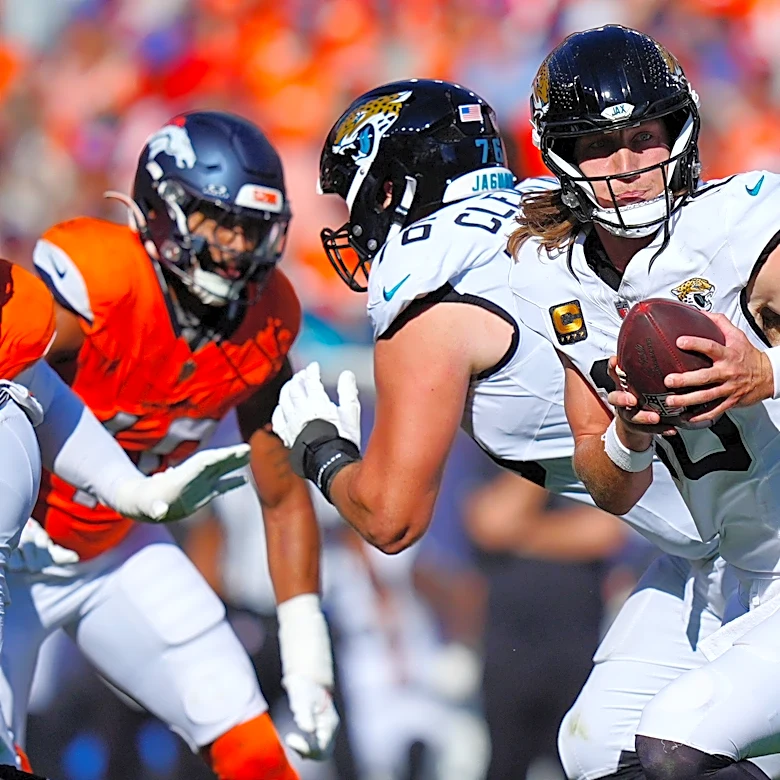 Trevor Lawrence bottled up by Broncos