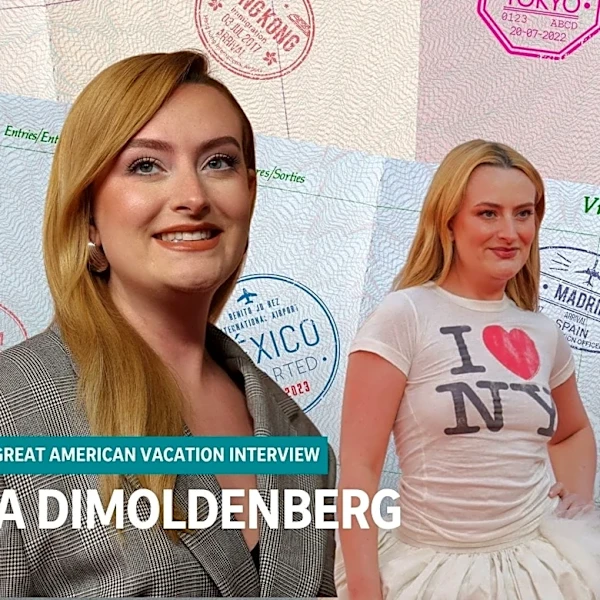 Why Amelia Dimoldenberg doesn't like to leave the hotel on vacation