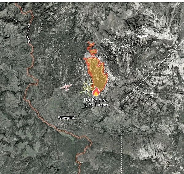 Dome Fire helicopter crash kills 2 pilots in Mariposa County