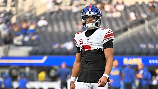 Jaxson Dart injury update as Giants QB leaves game vs Rams
