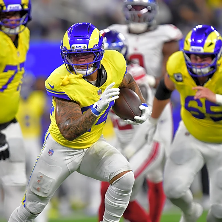 Seventy-nine rushing yards for Blake Corum on MNF