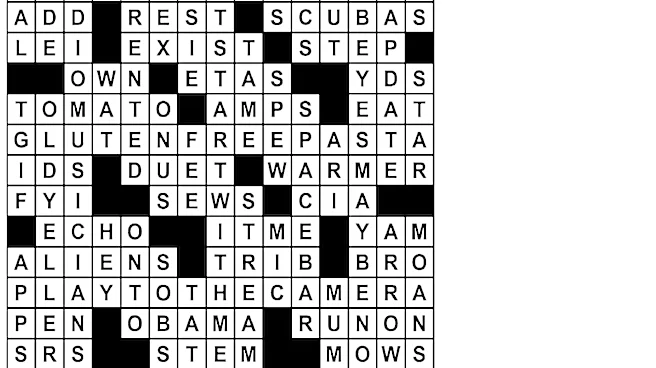 Puzzle solutions for Tuesday, Sep. 22, 2026