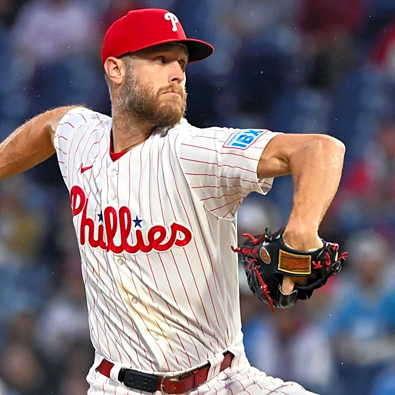 Zack Wheeler opens with Phillies record 7 straight strikeouts, hits 2,000 for career