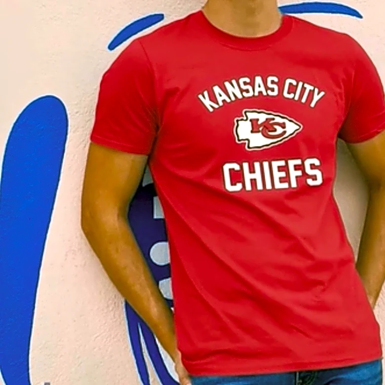 Save on these comfy NFL cotton blend tees that come in sizes up to 5XL