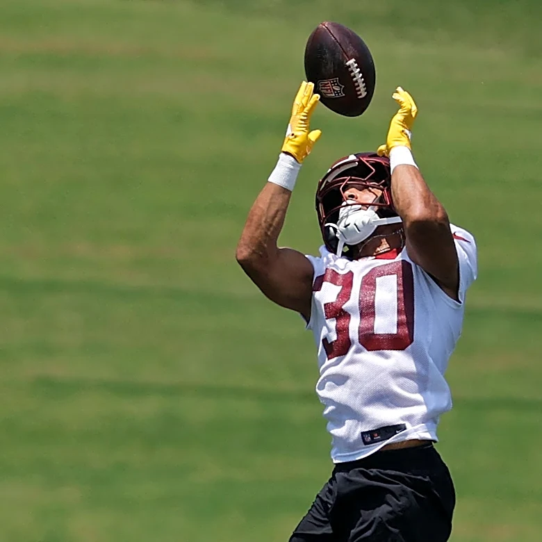 Austin Ekeler working out for Panthers