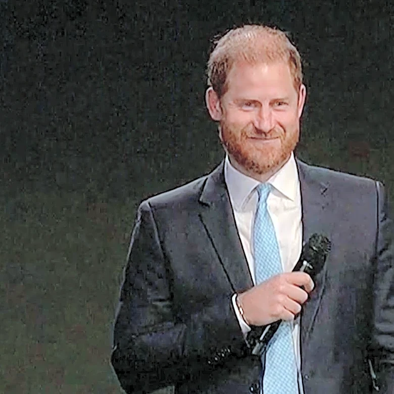 Prince Harry's AI speech cut short by teleprompter glitch