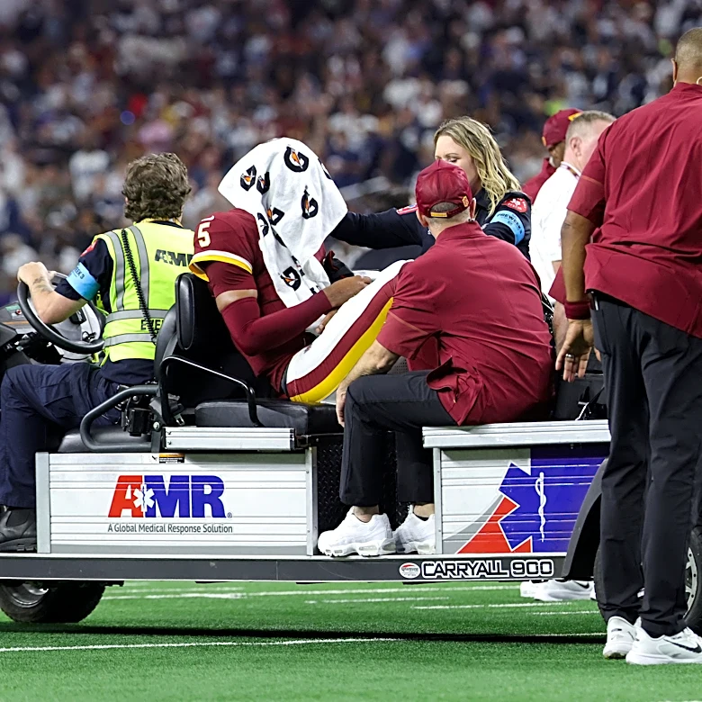 Jayden Daniels misses practice