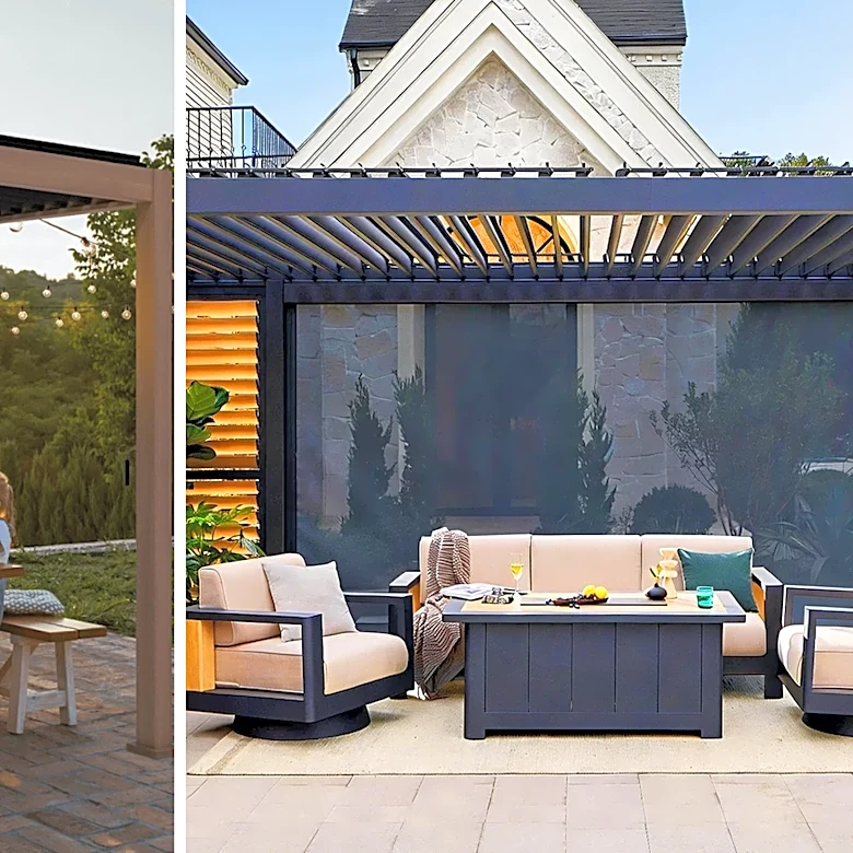 This backyard trend starts with a pergola, but doesn't end there