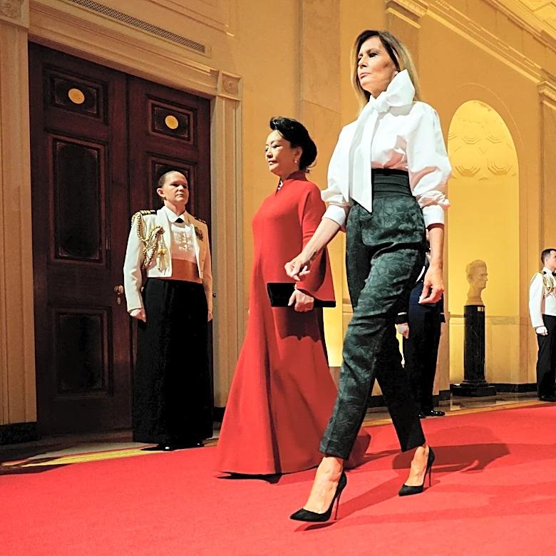 Melania Trump's unusual state dinner look nodded to Chinese culture