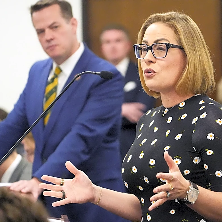 Man in Kyrsten Sinema 'homewrecker' suit accused of trashing her home