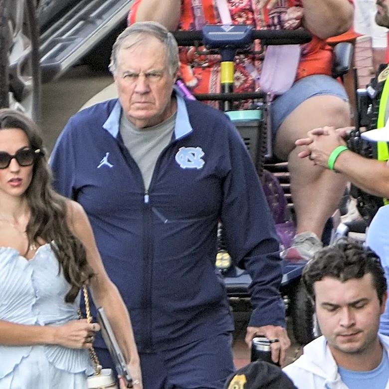 Bill Belichick, Jordon Hudson seen at Maryland high school football game