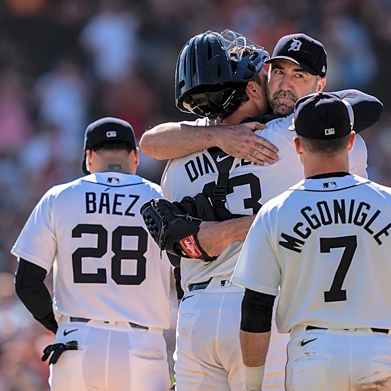 Justin Verlander's final start ends with daughter making pitching change