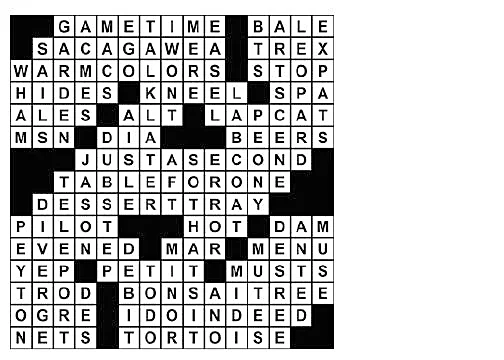 Puzzle solutions for Sunday, Sep. 27, 2026