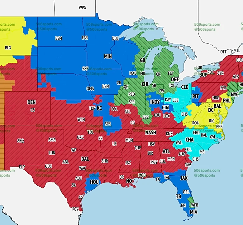 Which games are Fox, CBS broadcasting? NFL Week 3 coverage maps