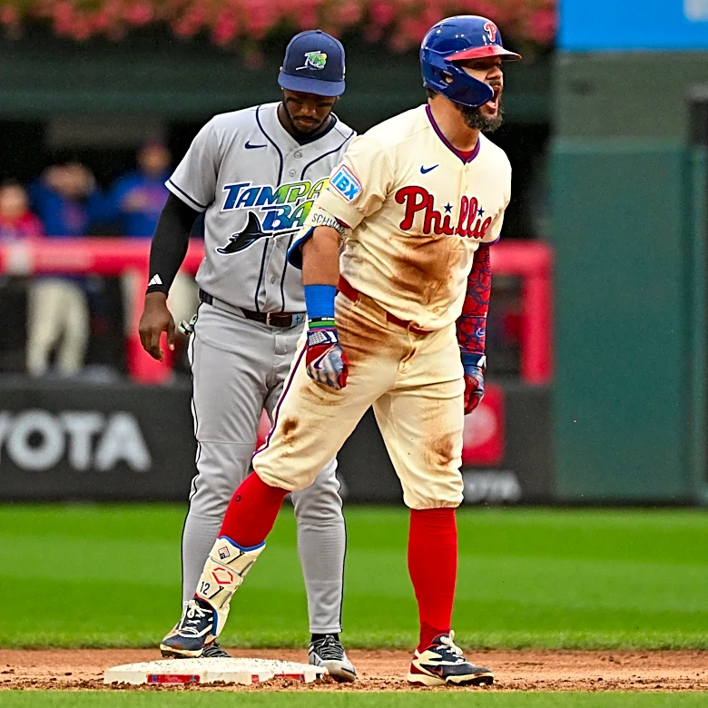 Phillies avoid historic choke to clinch fifth straight MLB playoff trip