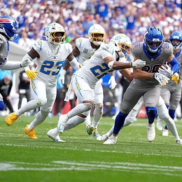 Dalton Kincaid stymied by Chargers in Week 3