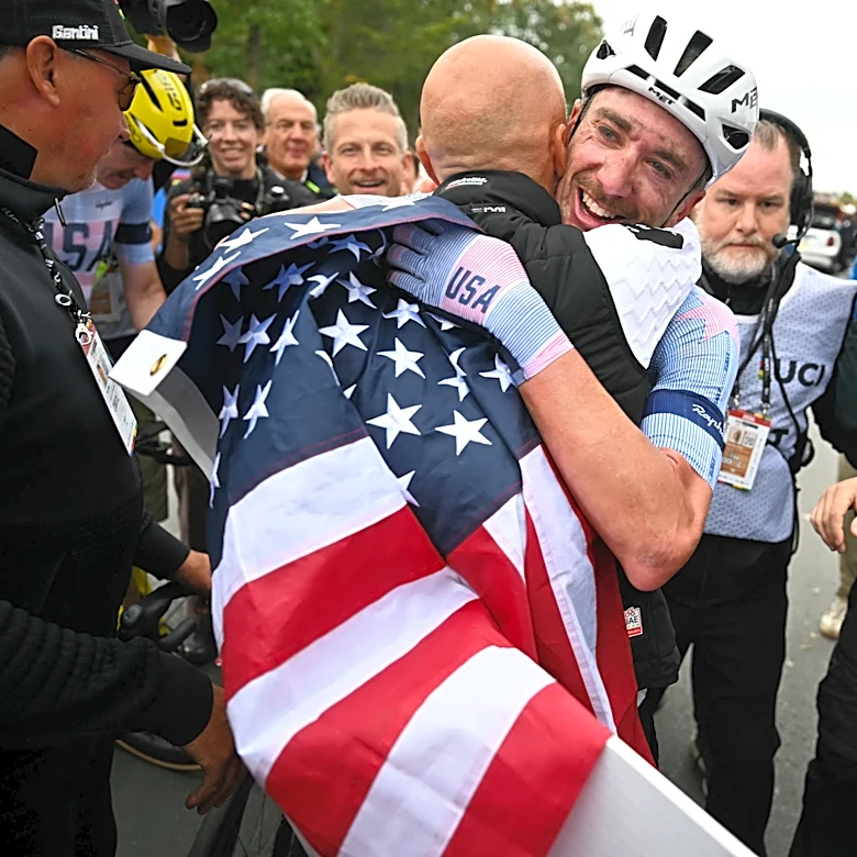 American Brandon McNulty wins 'miracle' cycling world championship